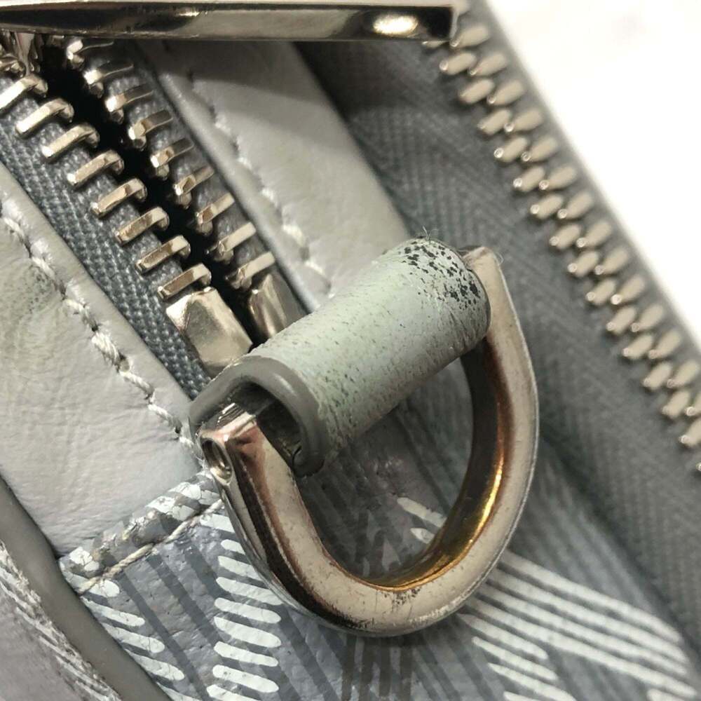 CHRISTIAN DIOR Gray Diamond Leather Pochette Shoulder Bag - Picture 12 of 12